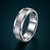 Modern Ribbed Texture Band Ring in 925 Sterling Silver
