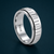 Modern Ribbed Groove Band Ring in 925 Sterling Silver