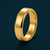 Classic Gold Finish Band Ring in 925 Sterling Silver
