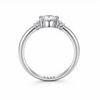 Classic Oval Solitaire Ring in 925 Sterling Silver