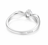 Classic Round Solitaire Ring in 925 Sterling Silver