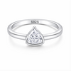 Elegant Heart-Cut Solitaire Ring in 925 Sterling Silver | Minimal