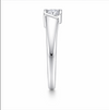 S925 Sterling Silver Princess-Cut Ring for Women