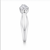 Elegant Oval Solitaire Ring in 925 Sterling Silver