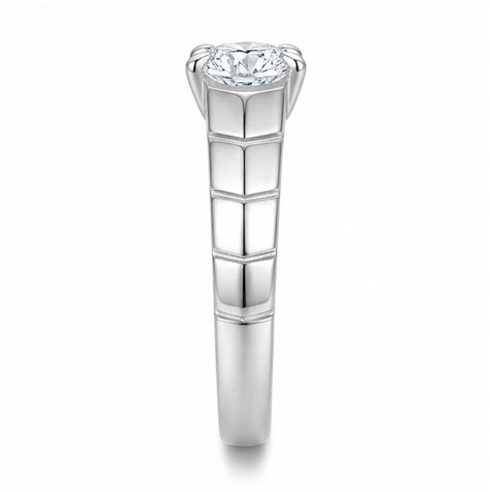 Elegant S925 Sterling Silver Solitaire Ring for Women