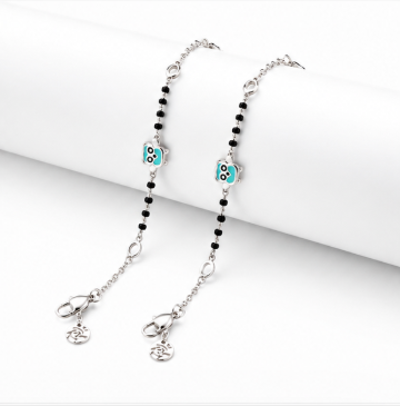 Cute Owl Nazariya Bracelet in 925 Sterling Silver