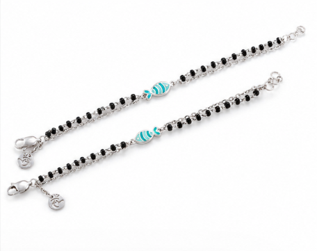 Cute Fish Nazariya Bracelet in 925 Sterling Silver