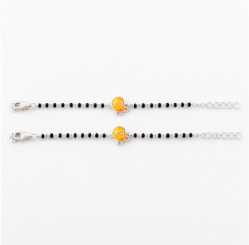 Cute Yellow Bird Nazariya Bracelet in 925 Sterling Silver