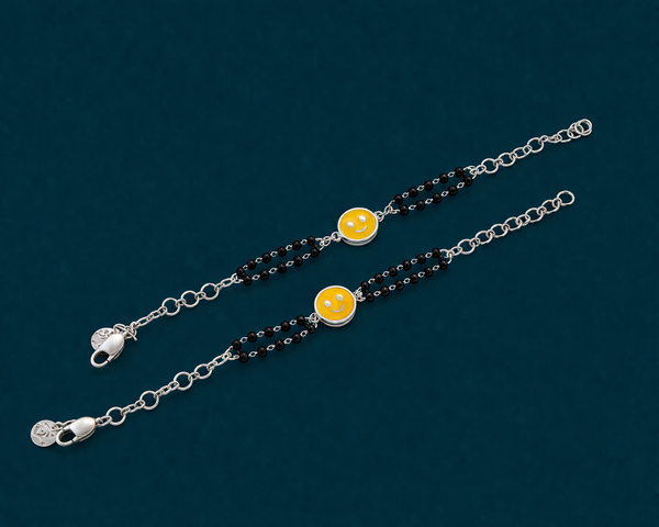 Happy Smiley Nazariya Bracelet in 925 Sterling Silver