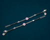 Elegant Geometric Hexagon Nazariya Bracelet in 925 Sterling Silver