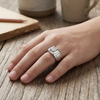 Classic Cushion-Cut Solitaire Ring – 925 Sterling Silver
