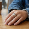 Designer Square-Cut Solitaire Ring for Men – 925 Sterling Silver S925