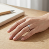 Classic Crown Prong Solitaire Ring in 925 Sterling Silver