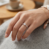 Elegant S925 Sterling Silver Diamond-Cut Bangles for Women