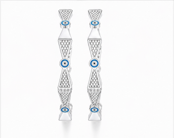 Luxury Geometric Evil Eye Bangles