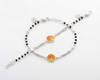 Cute Sunshine Smiley Nazariya Bracelet in 925 Sterling Silver