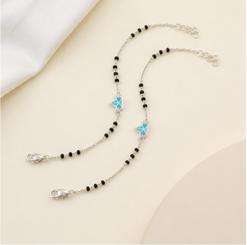 Elegant Origami Bird Nazariya Bracelet in 925 Sterling Silver
