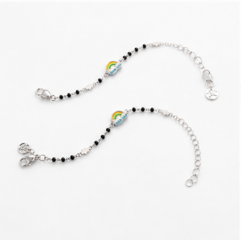 Rainbow Cloud Nazariya Bracelet in 925 Sterling Silver