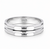 Hex Link 925 Sterling Silver Ring