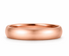 S925 Sterling Silver Rose Gold Classic Couple Bands