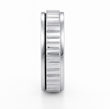 Modern Ribbed Groove Band Ring in 925 Sterling Silver