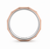 Modern Dual Tone Geometric Ring in 925 Sterling Silver