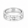 Link Pattern Designer 925 Sterling Silver Ring
