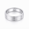 Triple Line Minimal 925 Sterling Silver Ring