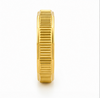 Modern Ribbed Geometric Ring in Gold Finish – 925 Sterling Silver