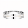 White Inlay 925 Sterling Silver Ring