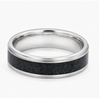 Galaxy Texture Black Inlay 925 Sterling Silver Ring