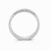 Modern Frosted Groove Band Ring in 925 Sterling Silver