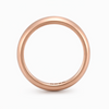 Classic Matte Rose Gold Band Ring in 925 Sterling Silver