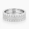 Diamond Dust Texture 925 Sterling Silver Ring