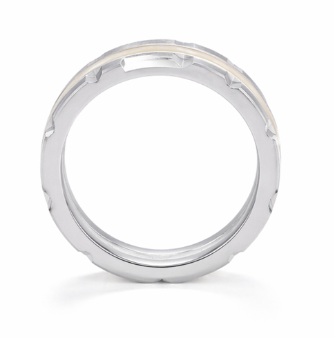 Mother of Pearl Inlay 925 Sterling Silver Ring
