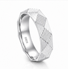 Geometric Faceted 925 Sterling Silver Ring