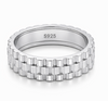 Link Pattern 925 Sterling Silver Ring