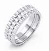 Link Pattern 925 Sterling Silver Ring