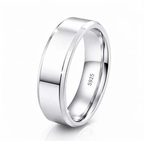 Classic Plain 925 Sterling Silver Ring