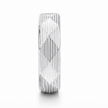 Geometric Faceted 925 Sterling Silver Ring