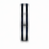Dual Black Inlay 925 Sterling Silver Ring