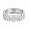 Textured Scallop Edge Band Ring in 925 Sterling Silver