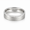 Textured Matte Finish Band Ring in 925 Sterling Silver