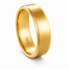 Classic Plain Gold Finish Ring 925 Sterling Silver