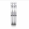 Classic Double Groove Band Ring in 925 Sterling Silver