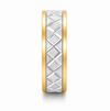 Premium Dual Tone Criss-Cross Designer Ring 925 Sterling Silver