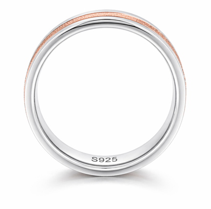 Premium Textured Center Ring 925 Sterling Silver