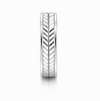 Diagonal Line Texture 925 Sterling Silver Ring