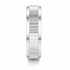 Modern Ribbed Texture Band Ring in 925 Sterling Silver