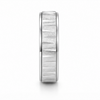 Linear Cut 925 Sterling Silver Ring